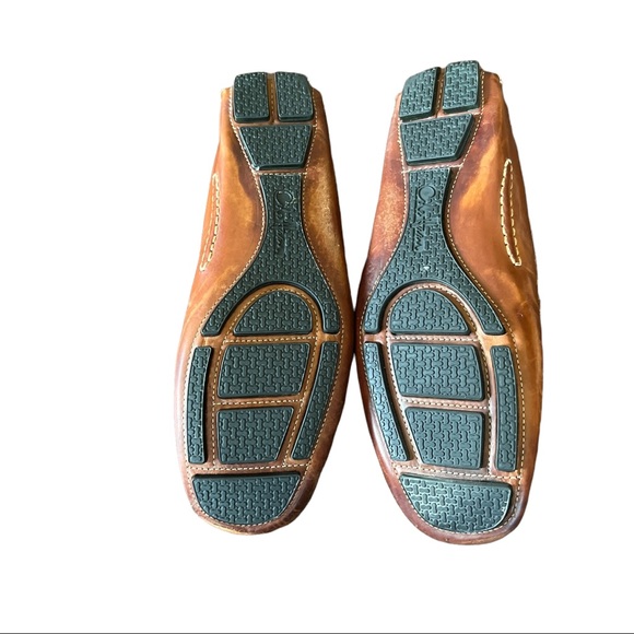 Cole Haan Men Leather Brown Moccasin Driver Slip On Shoe Sz 10 - Picture 4 of 12
